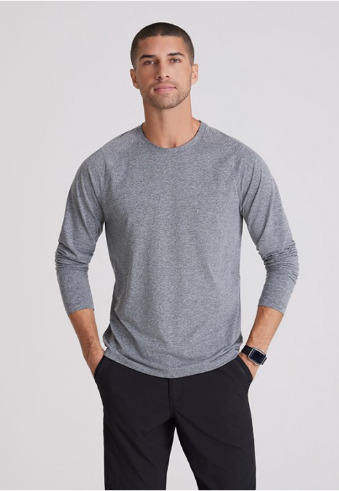 Barco One – BOK803 – Men’s Long Sleeve Underscrub - Grey Heather