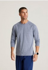 Barco One – BOK803 – Men’s Long Sleeve Underscrub - Indigo Heather